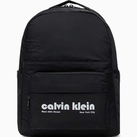 Resim Calvin Klein Grafik Logolu Çok Fonksiyonlu Erkek Sırt Çantası Black - Black / STD 