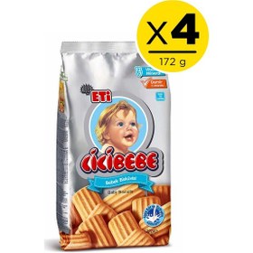 Resim Eti Cicibebe Bebek Bisküvisi 4 x 172 G 