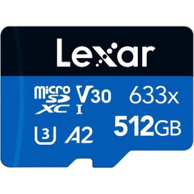 Resim AyrStore 633x 512 GB Micro SD Kart, microSDXC UHS-I Kart + SD Adaptör, 100MB/s Okumaya kadar microSD Hafıza 