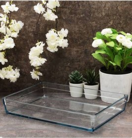 Resim Dikdörtgen Paşabahçe Borcam 4350 Cc Büyük Boy Premium 59334 Şeffaf 