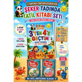 Resim 3.sınıftan 4.sınıflara Geçenler Için Şeker Tadında Yaz Tatili Kitabı ( Hikaye Kitabı Hediyeli) 
