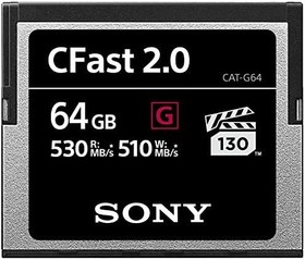 Resim Sony CAT-G64 Yüksek Performanslı Hafıza Kartı CFast G Seri 2.0, 64 GB 