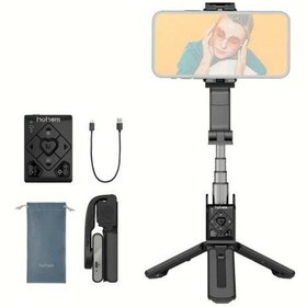 Resim Hohem iSteady Q Siyah Cep Telefonları için Uzatılabilir Çubuklu Stabilizer Gimbal 