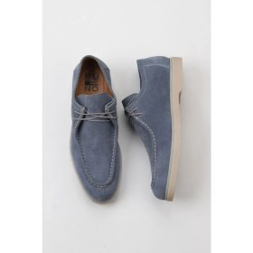 Resim Bueno Shoes Gri Mavi Süet Erkek Loafer 10M00673 