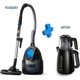 Resim Philips Powerpro City Toz Torbasız Süpürge +Philips Çaycı 