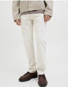 Resim Jack & Jones Jack Jones Mıke Model Rahat Kesim Kot Pantolon 12273537 Ekru 
