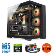 Resim Zeiron Zero RTX60 Intel Core I5-9400F 32GB Ram 1 Tb M.2 Nvme 8gb RTX3050 Sıvı Soğutmalı Oyuncu Masaüstü Bilgisayar 