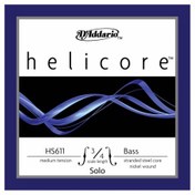 Resim D'Addario HS611 3/4M Helicore Solo A Kontrabas Teli (La) 