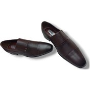 Resim Growish Gr0183 Hakiki Antik Deri Tokalı Erkek Klasik Ayakkabı 