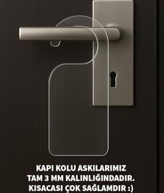 Resim Baskılı Otel Oda Ev Daire Yatak Çocuk Odası İçin Desenli Kapı Kolu Askısı Bebek Uyuyor 