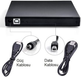 Resim KENLY Harici Dvd Rw Usb 2.0 Cd Dvd Yazıcı Okuyucu 