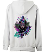 Resim almicrab Bear In Triangular Hoodie 