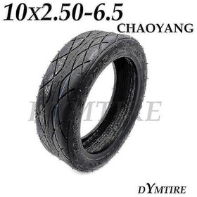 Resim Elektrikli Scooter Ön Ve Arka Tekerlekleri İçin 10 İnç Tubeless Vakum Lastiği 10x2.50-6.5 - Aşınmaya Dayanıklı 