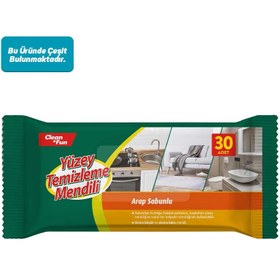 Resim Clean&Fun Arap Sabunlu Yüzey Temizleme Mendili 30'lu 