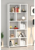 Resim Moonlife London Kitaplık Beyaz 