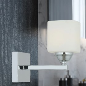 Resim Apliqa Minel Krom Kaplama Duvar Lambası Yatak Odası-Yatak Başı-Banyo İçin Modern Aplik 