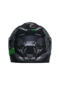 Resim Motoanl Motosiklet Mini Çocuk Full Face Ce Sertifikalı Kapalı Kask Siyah 