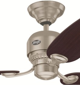 Resim Hunter Fan Soho Fırçalanmış Nikel Tavan Vantilatörü 132 cm 