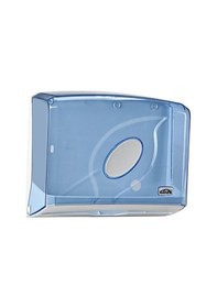 Resim Awion Ajhs 909 Jumbo Z Katlı Kagıt Havlu Dispenseri Şeffaf Mavi Beyaz - Mavi 