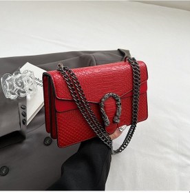 Resim Neevoyu 2024 Yazın Yeni Tasarım Kırmızı Minimalist Çapraz Çanta, Kaliteli Kumaş, Dayanıklı Ve Şık, Günlük Kommuter İçin Uygun 