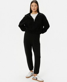 Resim Koton Jogger Eşofman Altı Beli Lastikli Cep Detaylı Siyah 4wak30080ek 4WAK30080EK999 Siyah 