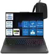 Resim Lenovo Legion Pro 7 I9-14900HX 48GB 2tb SSD 16GB\u002FRTX4090\u002F175W 16\ 240Hz 500NITS Hdr Wqxga Freedos Taşınabilir Bilgisayar L83DE002XTR08 + Zettaçanta 