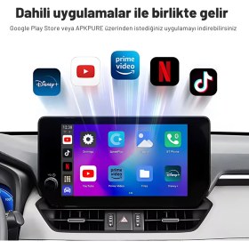 Resim Embatech Carplay Ai Box 4GB+32GB Youtube,netflix,google Play & Kablosuz Carplay&android Auto- Android 14 