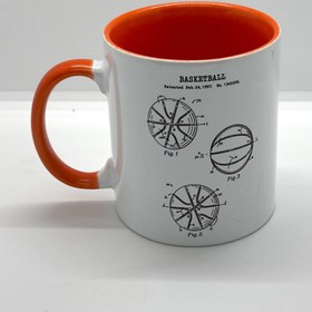 Resim Basketball - Basketbol Topu Turuncu Kulplu Bardak 
