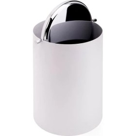Resim System Banyo Aksesuarları Banyo Çöp Kovası 3 Lt Beyaz|Krom 253x175x175 mm 