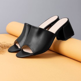 Resim LAL SHOES & BAGS Movement Topuklu Renkli Kadın Terlik-siyah 