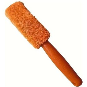 Resim Gateesat Uzun Saplı Turuncu Lastik Fırçası Oto Yıkama Ve Temizlik Aracı 