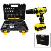 Resim CEXOS BANCO BN-5 F-136 STANLIY SARI 24W PROFESSIONAL ŞARJLI DARBELİ MATKAP SETİ ÇANTAL - CBT1812-7823 