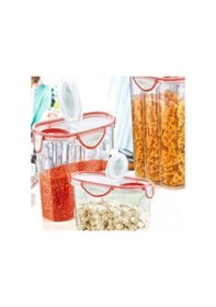 Resim Kilitli Kapaklı Contalı Hava,su Sıvı Geçirmez 2,4 Litre Erzak Saklama Kabı-sa590 Şeffaf 