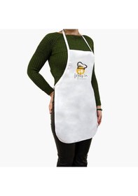 Resim Kişiye Özel İn Mutfağı Tasarımlı Mutfak Önlüğü Yetişkin Ve Çocuk Seçenekli Beyaz 