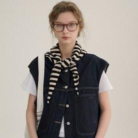 Resim Kadın İskandinav Tarzı Çizgili Üçgen Eşarp - Sonbahar/Kış için Sıcak, Çok Yönlü ve Şık, Katmanlı veya Tek Parça Kombinler için Mükemmel, Elde Yıkama veya Kuru Temizleme, Kış Aksesuarı | İskandinav Moda | Dokulu 