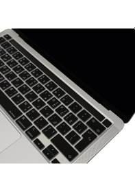 Resim Arapça Klavye Apple Uyumlu MacBook Pro Kılıf M1-m2, 13inç Touchbarlı A2338 A2289 A2251 A2141 Uk Enter İle Siyah 