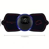 Resim Mini Masaj Yaması Omuz ve Boyun Darbeleri Terapisi Taşınabilir Elektrikli Boyun Masajı, Bel / Bacaklar / Kol / Kalça için Uygun, El Masajı Simülatörü, Çok Fonksiyonlu Vücut Masajı 