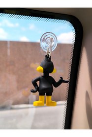 Resim Esey Dizayn Daffy Duck Araba Dikiz Ayna Süsü - Vantuzlu Cam Süsü 