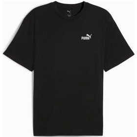 Resim Puma Ess Relaxed No. 1 Logo Tee Siyah Erkek T-shirt 689153-01 SIYAH 