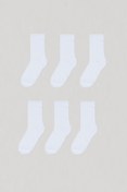 Resim MEM SOCKS 6'lı Unisex Çocuk Soket Çorap 