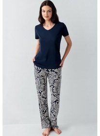 Resim Arnetta Kadın Lacivert Pijama Takım Ar3605-s-v2 Lacivert 