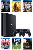 Resim Sony Playstation 4 Pro 1 TB + 2. Ps4 Kol + 22 Dijital Oyunlu ( Yazılımsal Kırık Cihaz ) 