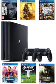 Resim Sony Playstation 4 Pro 1 TB + 2. Ps4 Kol + 22 Dijital Oyunlu ( Yazılımsal Kırık Cihaz ) 