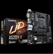 Resim Gigabyte A520m H Amd A520 Ddr4 M.2 Hdmı/dvı Matx Am4 Anakart 