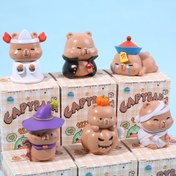 Resim Haloween Kapibara Gizem Kutusu - Sürpriz Kostüm Figürü (Cadı, Balkabağı, Şef) - Sevimli Kapibara Dekoru - Toksik Olmayan Silikon - Ev, Ofis, Araba İçin - Hayvanseverler için Hediye, Haloween Parti Süslemesi 
