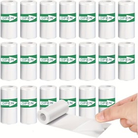 Resim 10 Rulo Mini Cep Yazıcı 57*25mm Kendinden Yapışkanlı Beyaz Termal Kağıt, Metin ve Resim Basımı İçin Mükemmel, Doğum Günü ve Noel Hediyeleri için İdeal 