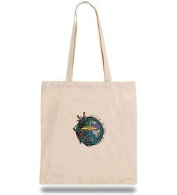 Resim Bez Çanta Mother Earth Peace In The Park Bej 