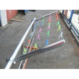 Resim Beyaz Alüminyum Balkon Çamaşırlık Kare Küpeşte 60X25 Cm, Dayanıklı ve Şık Tasarım 