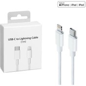 Resim Apple iPhone Uyumlu 11 11 Pro Max Lightning Hızlı Şarj Kablosu 1 Metre 