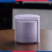 Resim Fochsia Dayanıklı Plastik Bincoo Kek Kase Şekilli Mor French Press Filtre Saklama Kutusu 